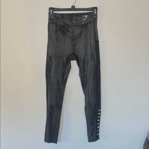 Gymshark Sport Leggings Black Athletic High Rise Womens S